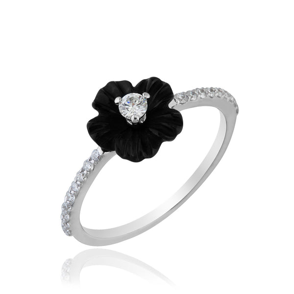 Black Swan White Ring