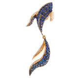 Butterfly Koi Blue Earrings