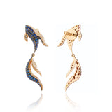 Butterfly Koi Blue Earrings