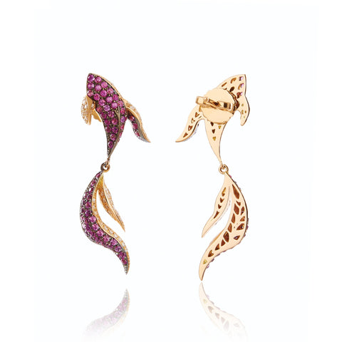 Butterfly Koi Pink Earrings