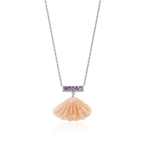 The Reef with Vertices - Amethyst Necklace