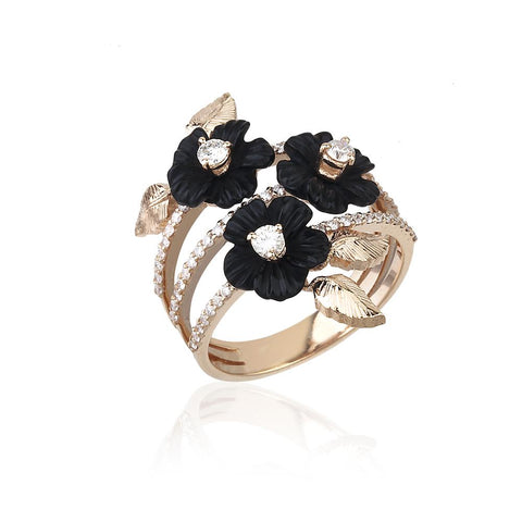 Black Swan Profuse Ring