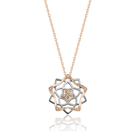 Mini Lotus Sparkle Necklace