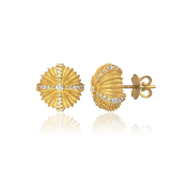 Mini Urchinia Gold Diadem Earrings