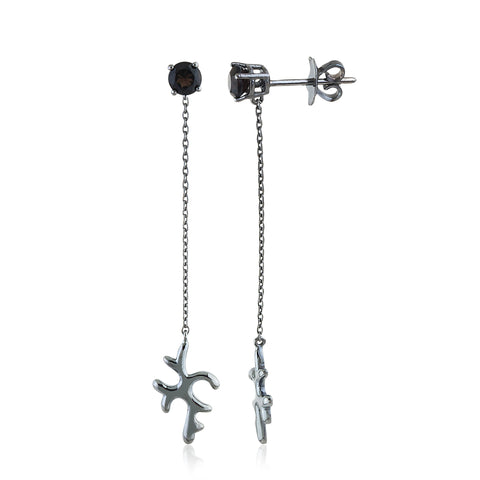 Seychelles Smoky Black Earrings